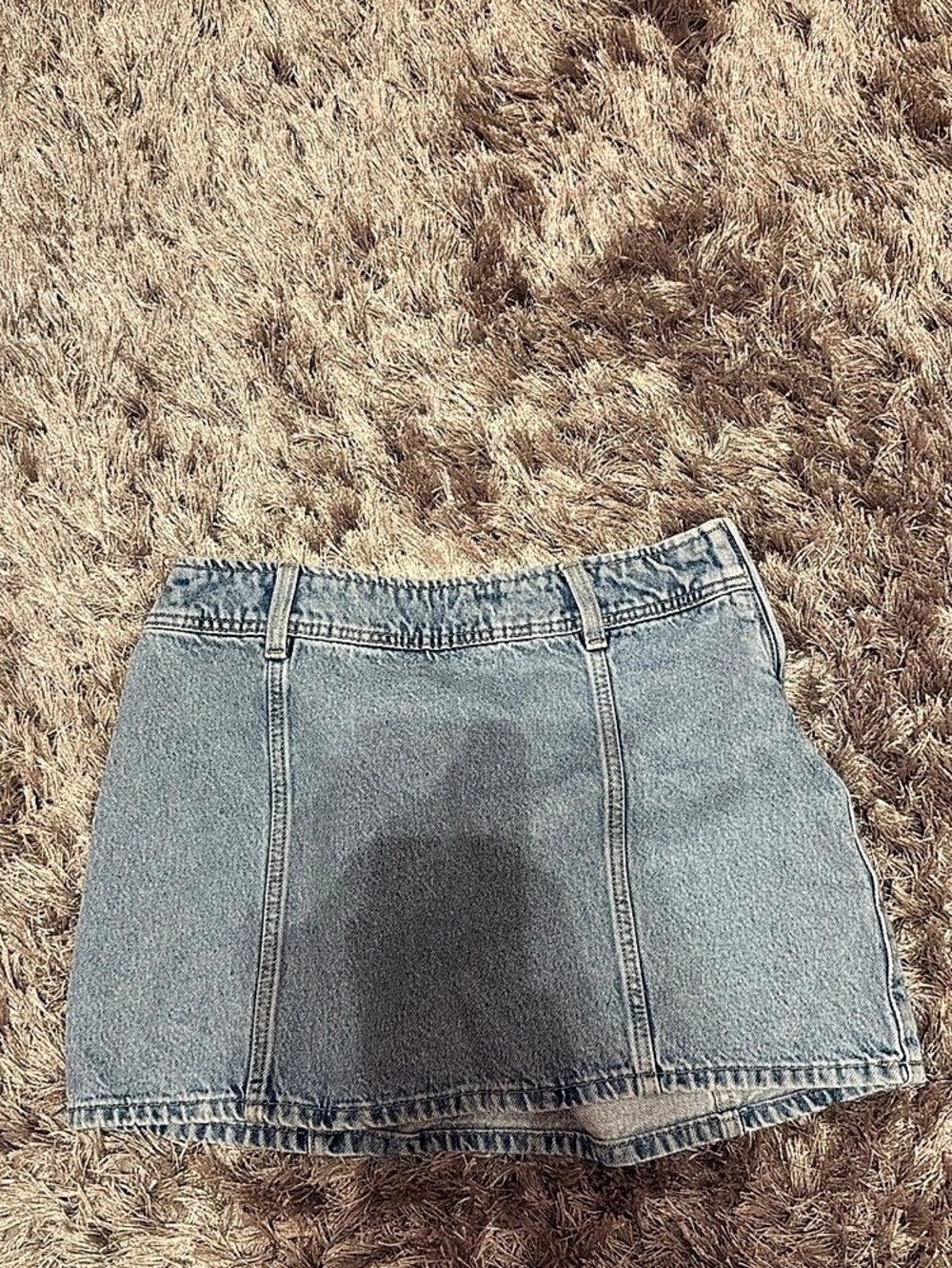 Divided Denim Mini Skirt in Blue size 4, Like New